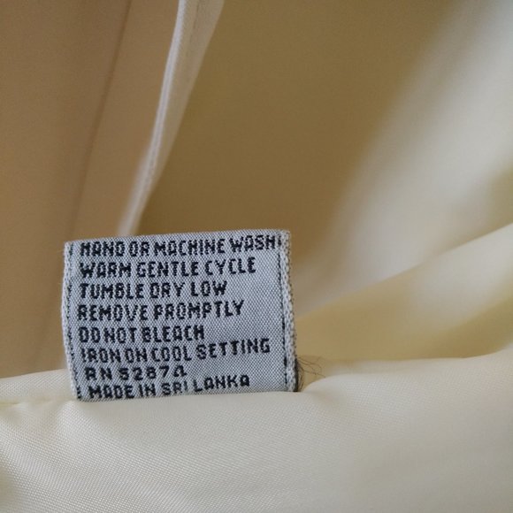 WOMENS CREAM LIGHTWEIGHT JACKET W/ BLUE-GRAY TRIM - Picture 6 of 6